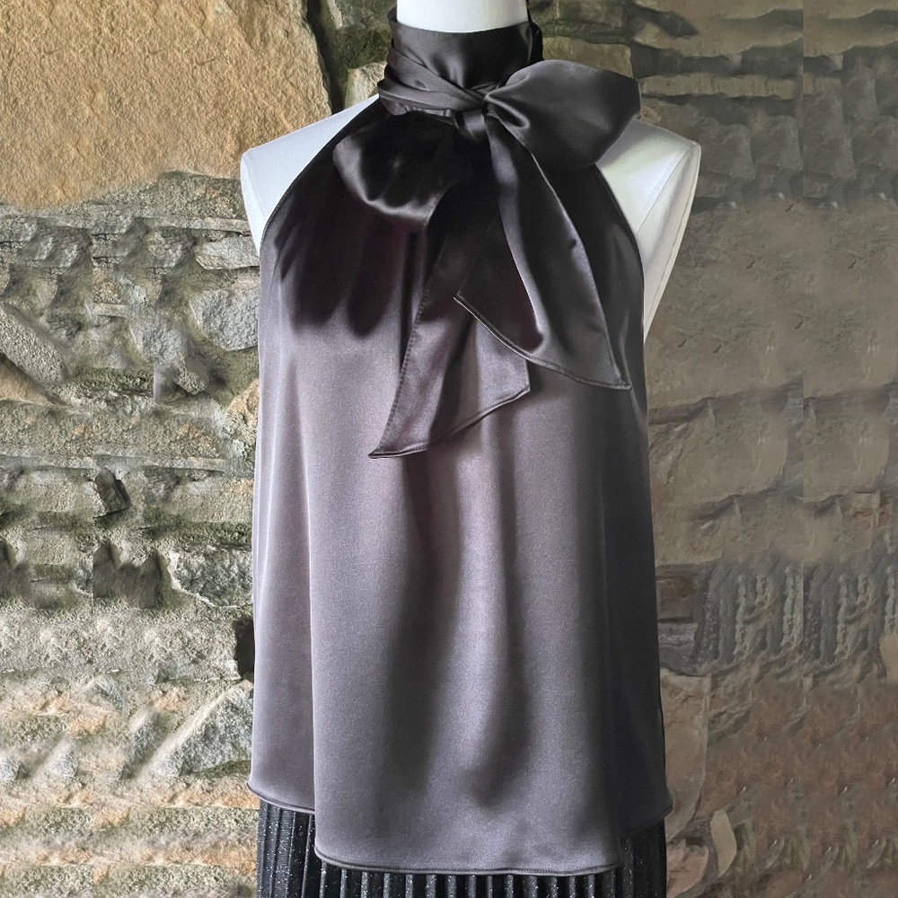 Posh Couture Black Halter Top